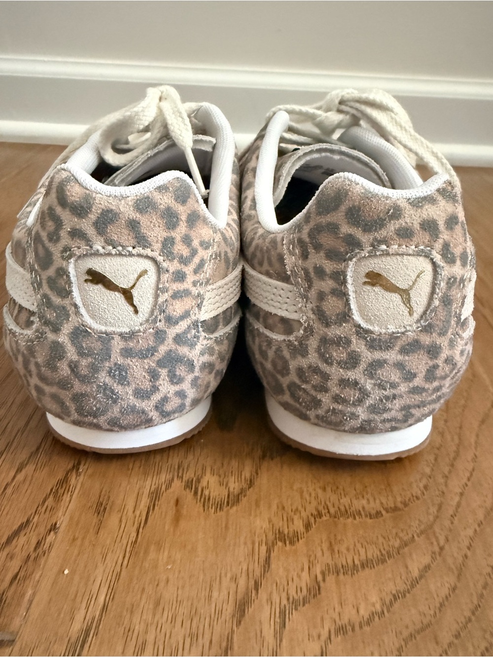 Puma Arizona Leopard Print Sneakers with Cream Accents - Picture 3 of 4